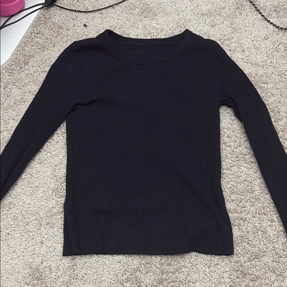 Black Long Sleeve Women's Top